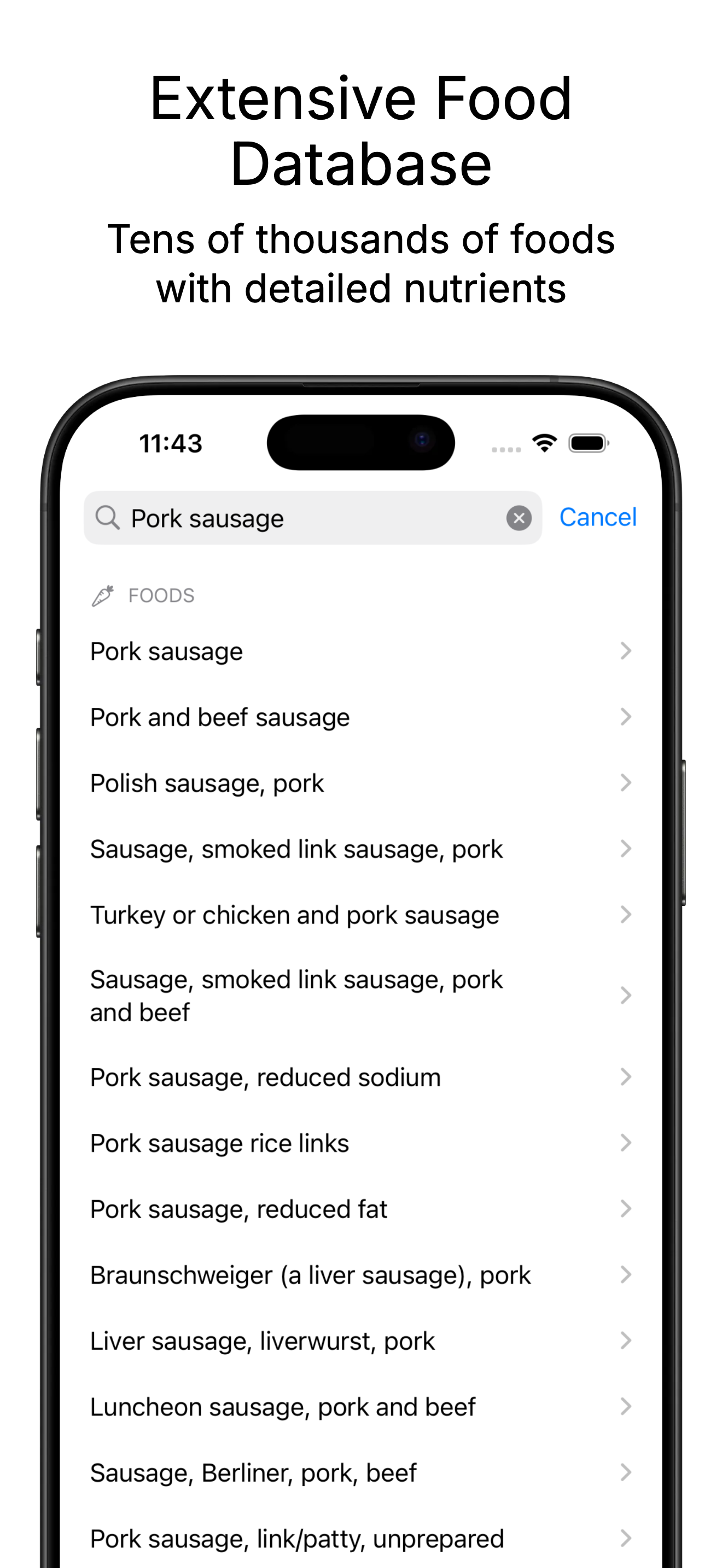 App screenshot showing barcode scanner